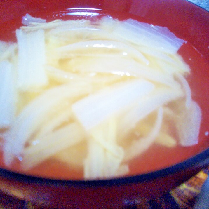 白菜&玉葱の味噌汁